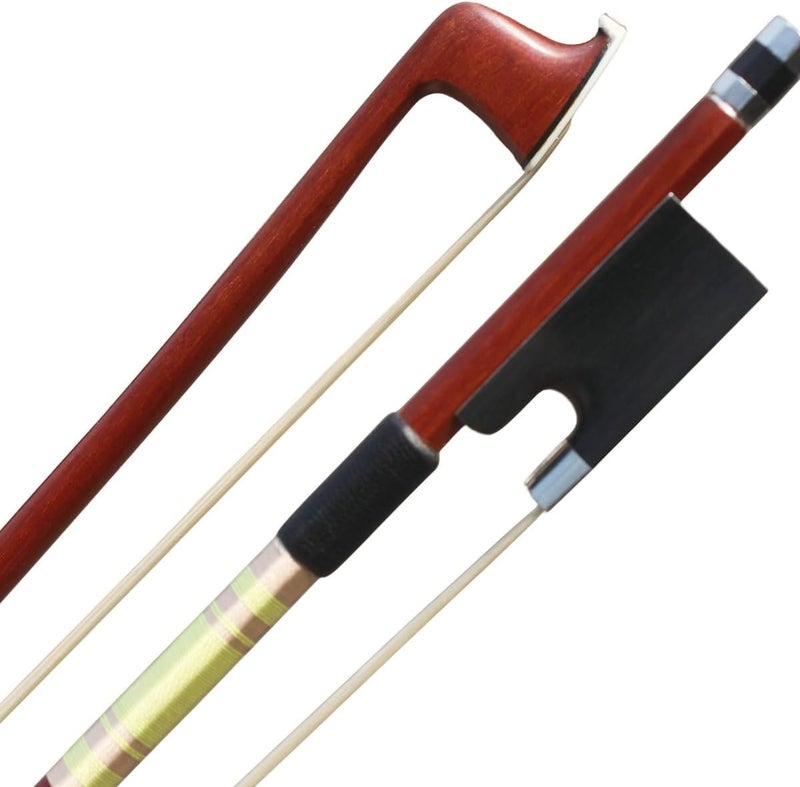 ARCRAW Store Violin Bow 4/4 Full Size Brazil IPE Wood Classic French Model Round Bow For Violinists Fiddlers Teacher Student Professional - Image 1